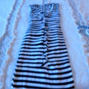 Nicole Miller navy striped dress